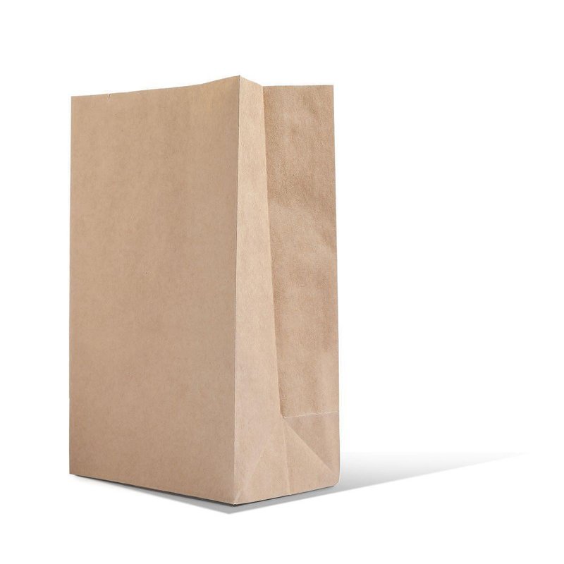 Paper bag with rectangular bottom 33+18/37, brown